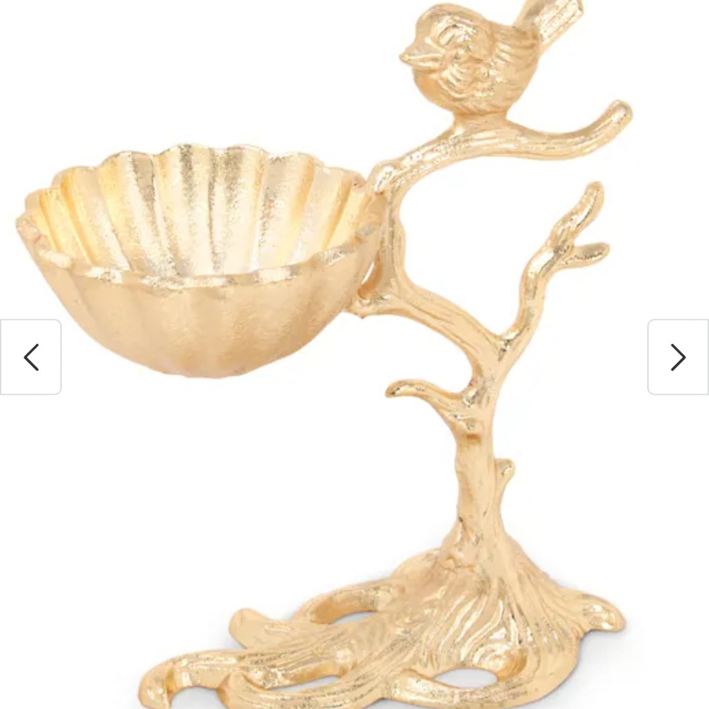 Gold Bird Trinket Holder